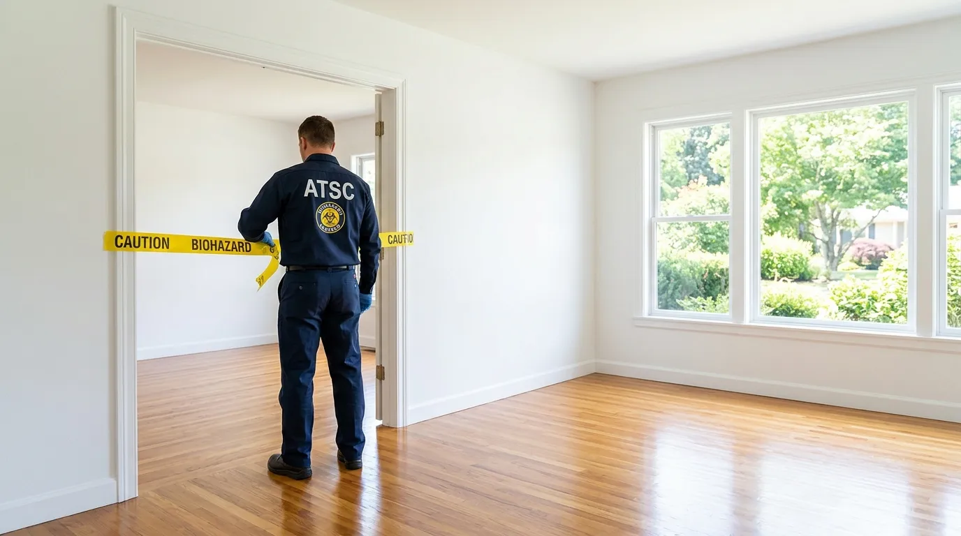 Certified biohazard cleanup crew performing Crime Scene Cleanup in Mead Valley